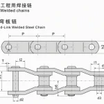 Engineering Welded Chain | W78 to W132 Cranked-Link Chain