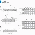 Sharp top chain for timber processing and sawmill conveyor equipment