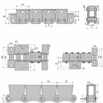 Perpendicular Elevator Chains | Cement and Bulk Material Elevator Chain